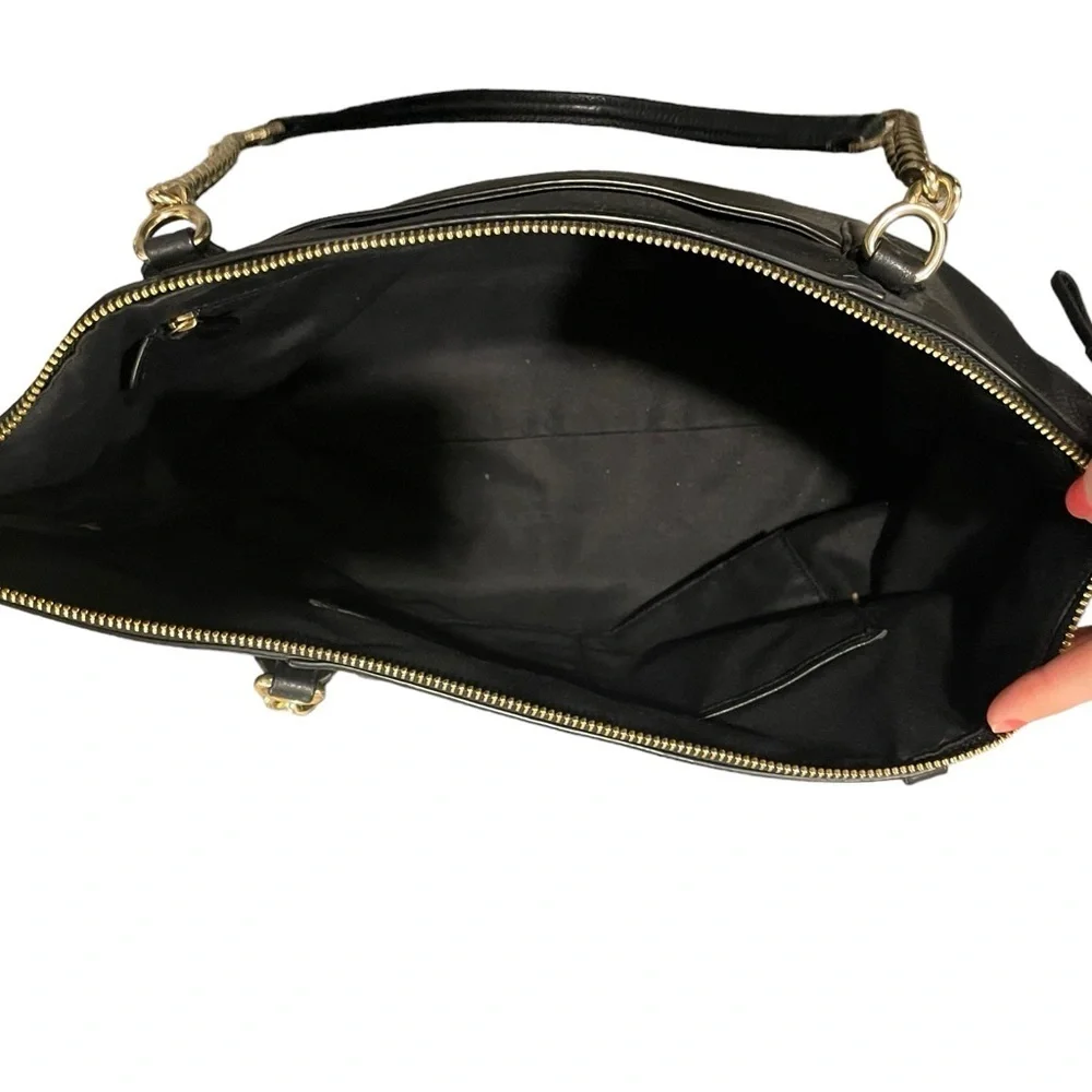 Coach Ava pebble leather gold chain tote - Picture 6 of 11
